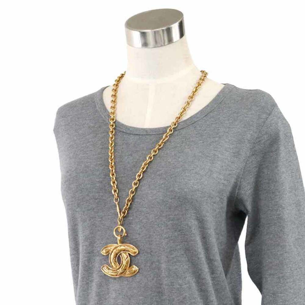 CHANEL Gold Logo Necklace - Picture 11 of 11